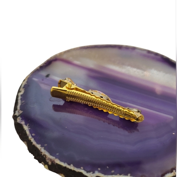 61RTIVZRYrL._AC_UF1000,  Gold Plated Marquise Crystal Hair Barrette